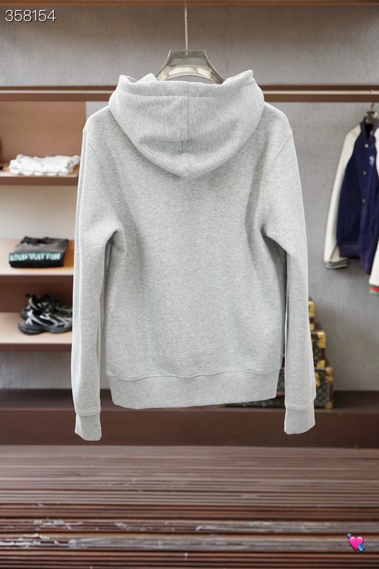 DiorDior classic CD embroidered hooded pure cotton men's fashionable casual hooded sweatshirt | Supe