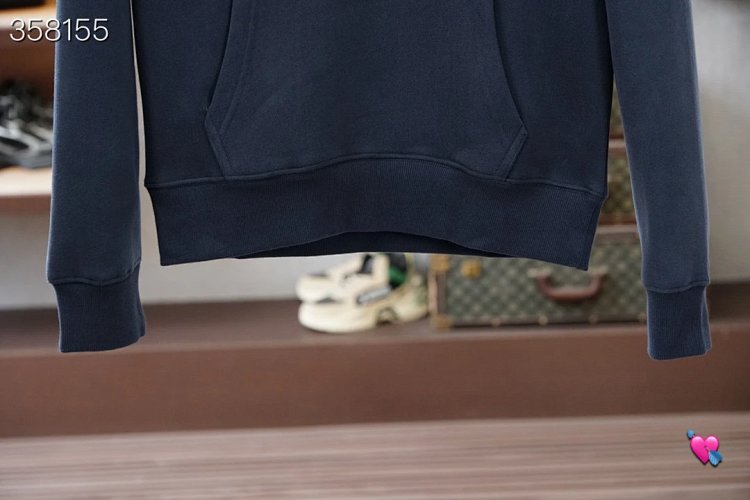 DiorDior classic CD embroidered hooded pure cotton men's fashionable casual hooded sweatshirt | Supe