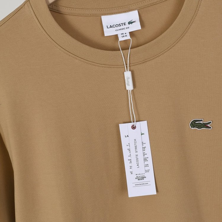 LACOSTE  French crocodile men's pure cotton round neck long sleeved T-shirt TH7307 | Superrbuy Sprea