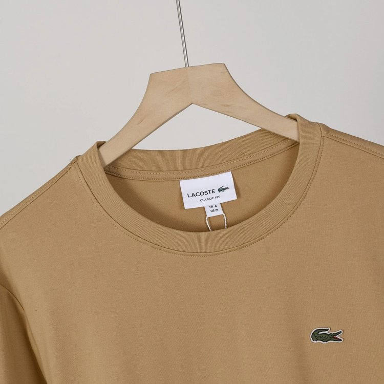 LACOSTE  French crocodile men's pure cotton round neck long sleeved T-shirt TH7307 | Superrbuy Sprea