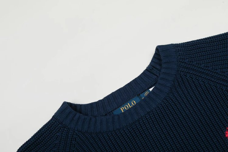 Ralph Lauren's new round neck embroidered knitted sweater | Superrbuy Spreadsheet