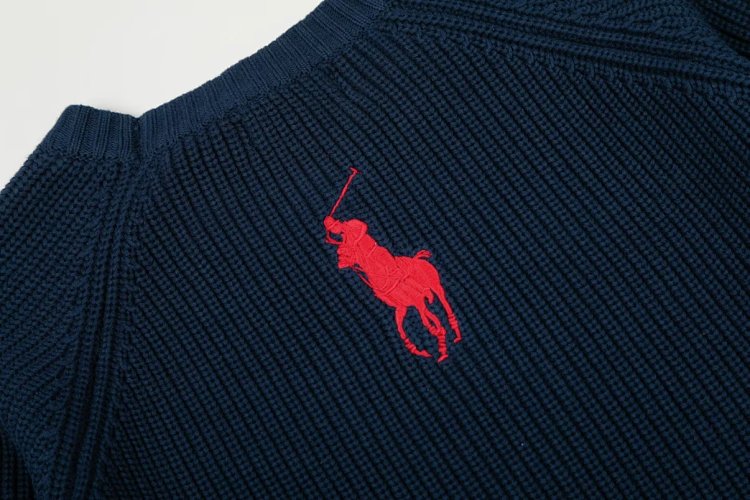 Ralph Lauren's new round neck embroidered knitted sweater | Superrbuy Spreadsheet