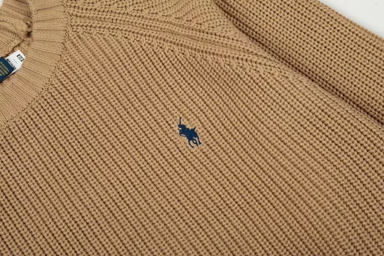 Ralph Lauren's new round neck embroidered knitted sweater | Superrbuy Spreadsheet