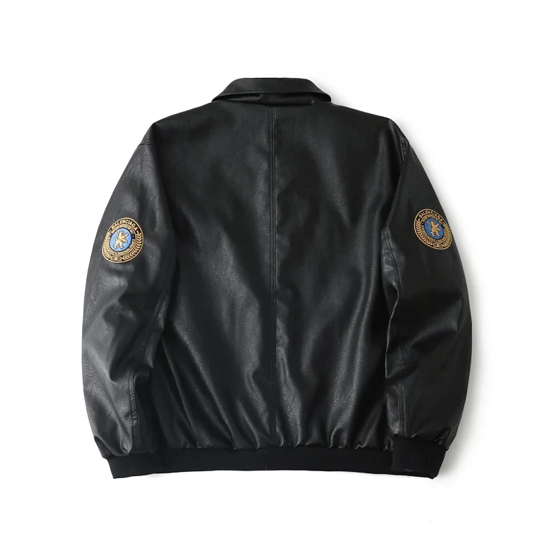 Balenciaga   Simulated PU leather jacket with loose fit | Superrbuy Spreadsheet