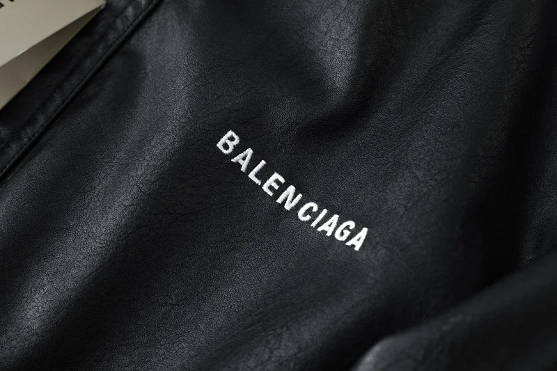 Balenciaga   Simulated PU leather jacket with loose fit | Superrbuy Spreadsheet