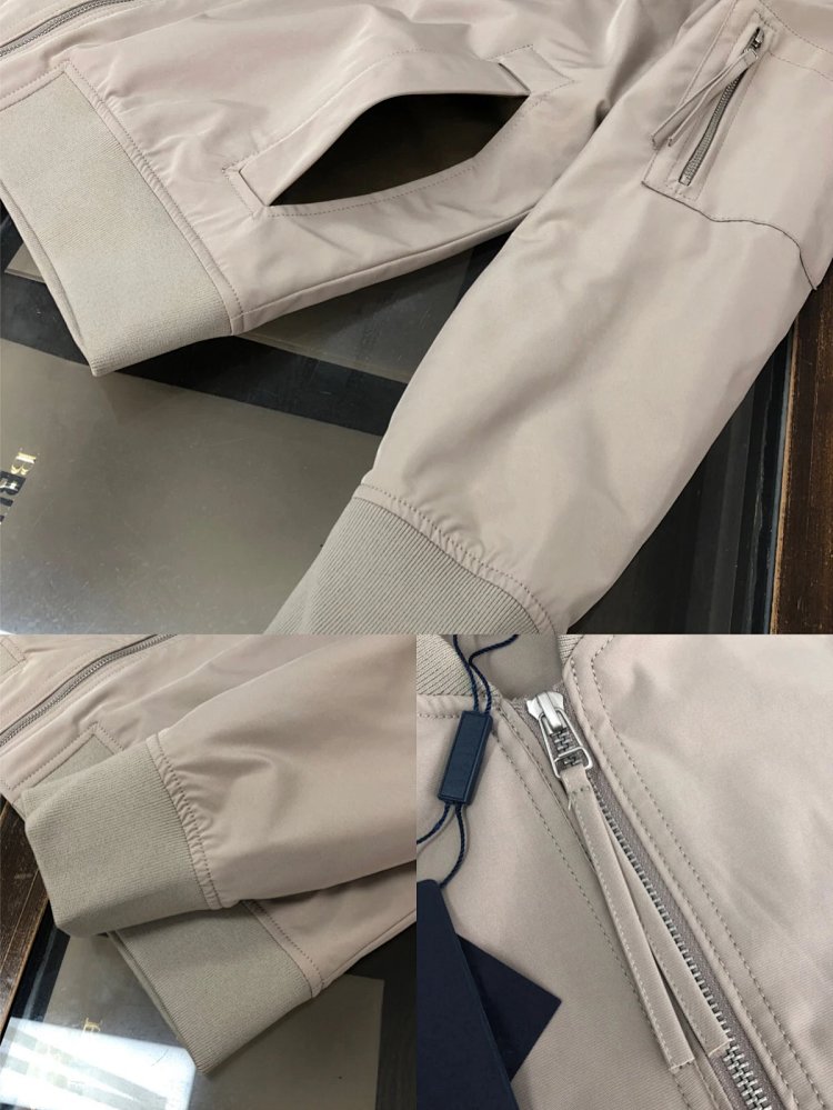 Prada men's jacket baseball collar zipper jacket cardigan solid color men's casual | Superrbuy Sprea