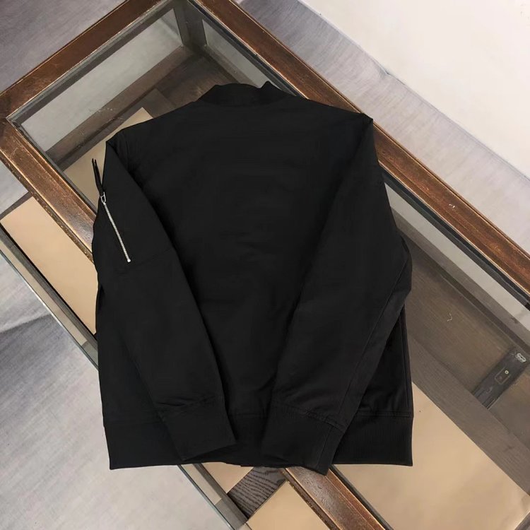 Prada men's jacket baseball collar zipper jacket cardigan solid color men's casual | Superrbuy Sprea
