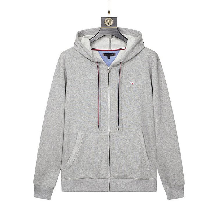 TommySweatshirt men's hooded cardigan Tommy men's sweatshirt casual hooded sweatshirt