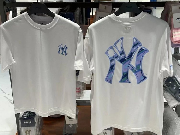 MLBLight luxury short sleeved t-shirt men's round neck half sleeved top unisex | Superrbuy Spreadshe