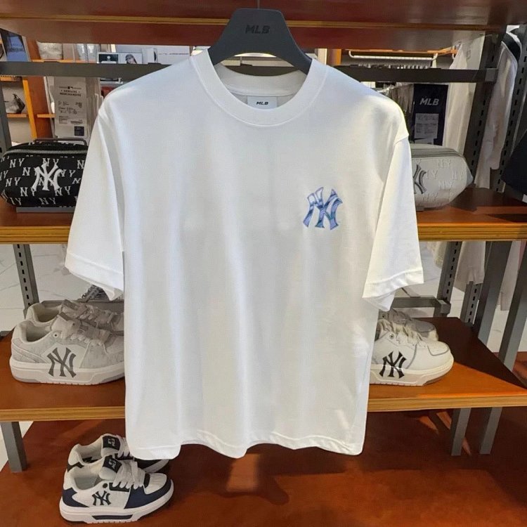 MLBLight luxury short sleeved t-shirt men's round neck half sleeved top unisex | Superrbuy Spreadshe