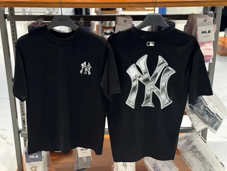 MLBLight luxury short sleeved t-shirt men's round neck half sleeved top unisex | Superrbuy Spreadshe
