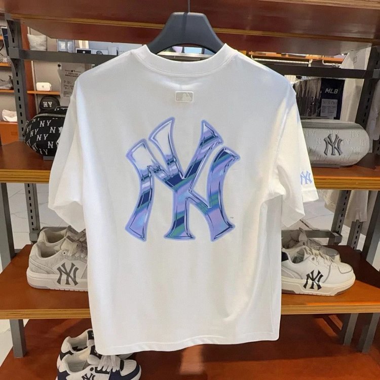 MLBLight luxury short sleeved t-shirt men's round neck half sleeved top unisex | Superrbuy Spreadshe
