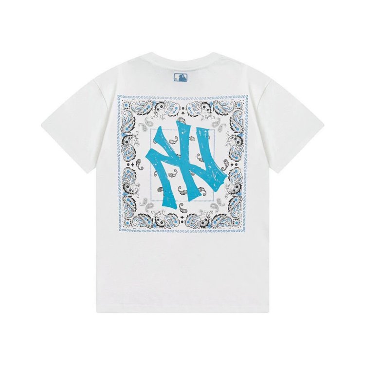 MLBLight luxury short sleeved t-shirt men's round neck half sleeved top unisex | Superrbuy Spreadshe