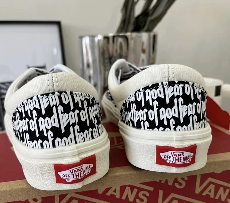 Vans board shoes, one foot low cut shoesFear of God x Vans Era 95 dx white black fog  | Superrbuy Sp