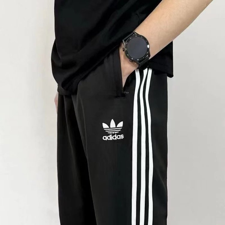 Adidas Classic Sports Clover Three Bar Men's and Women's New Embroidered Sports Pants | Superrbuy Sp