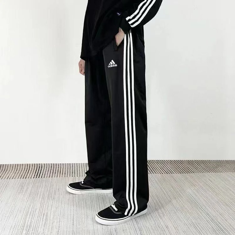 Adidas Classic Sports Clover Three Bar Men's and Women's New Embroidered Sports Pants | Superrbuy Sp