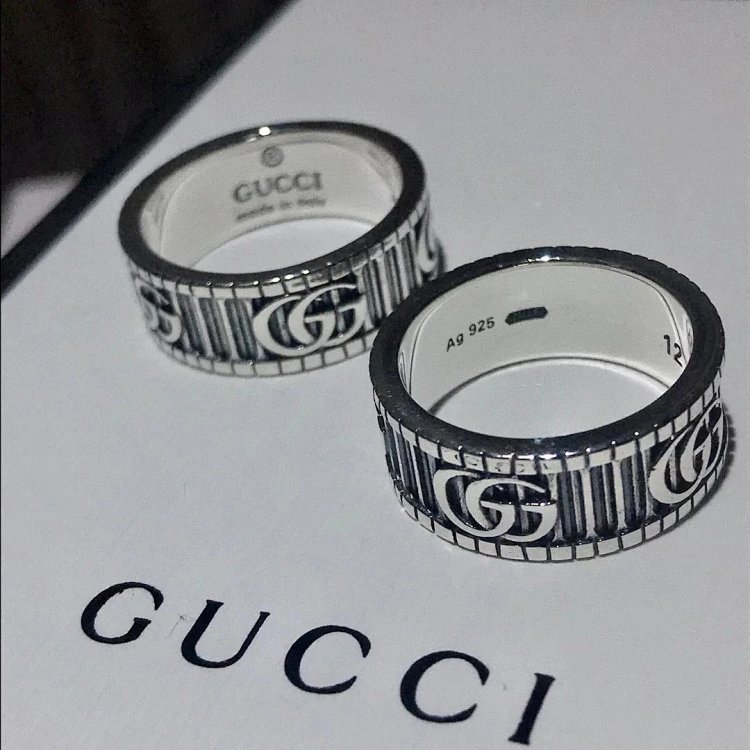Couple Pair Ring 925 Silver Gucci GUUCI Vintage Double G Ring Vintage Vintage Vintage | Superrbuy Sp