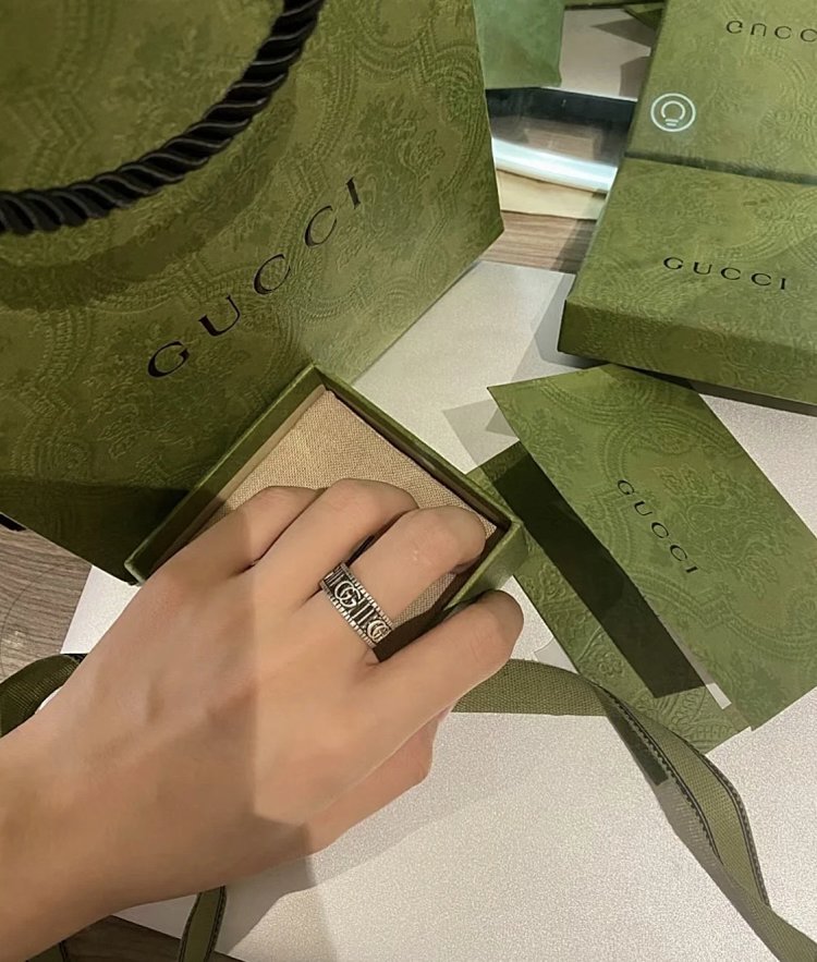 Couple Pair Ring 925 Silver Gucci GUUCI Vintage Double G Ring Vintage Vintage Vintage | Superrbuy Sp