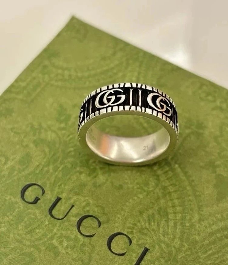 Couple Pair Ring 925 Silver Gucci GUUCI Vintage Double G Ring Vintage Vintage Vintage | Superrbuy Sp