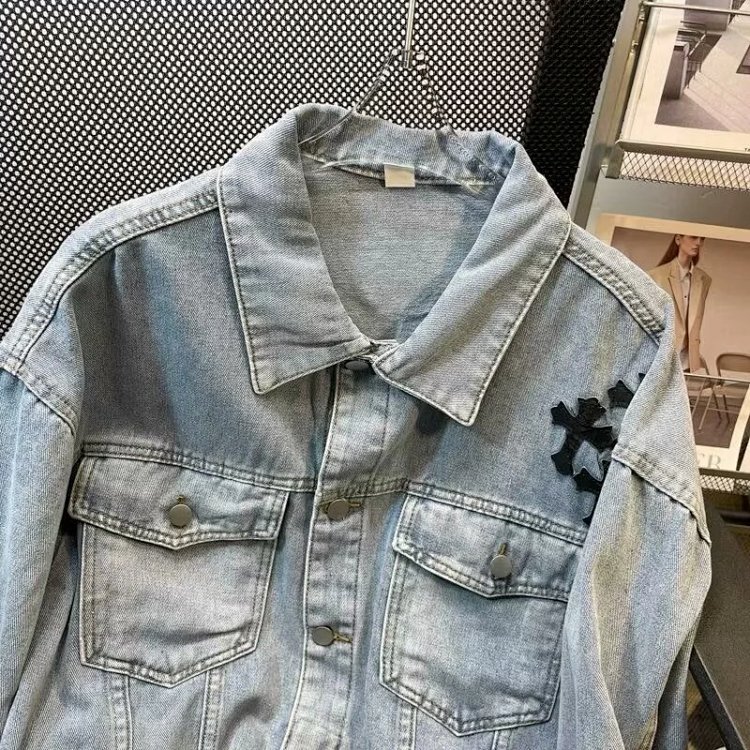 Chrome Hearts Light Luxury Cowboy Printed Coat Spring and Autumn Unisex Trendy Brand Men | Superrbuy