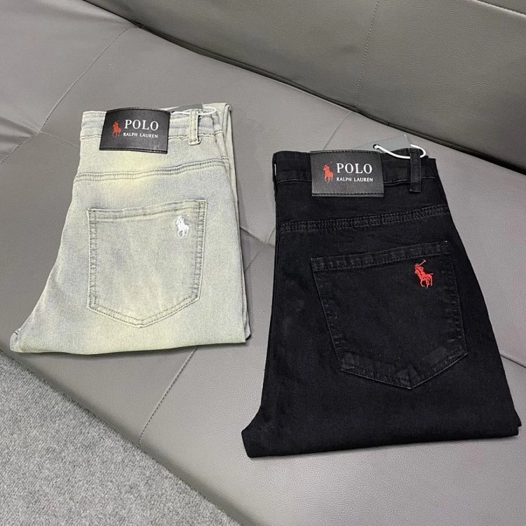 Ralph Lauren jeans embroidered casual pants straight leg slim fit pants | Superrbuy Spreadsheet