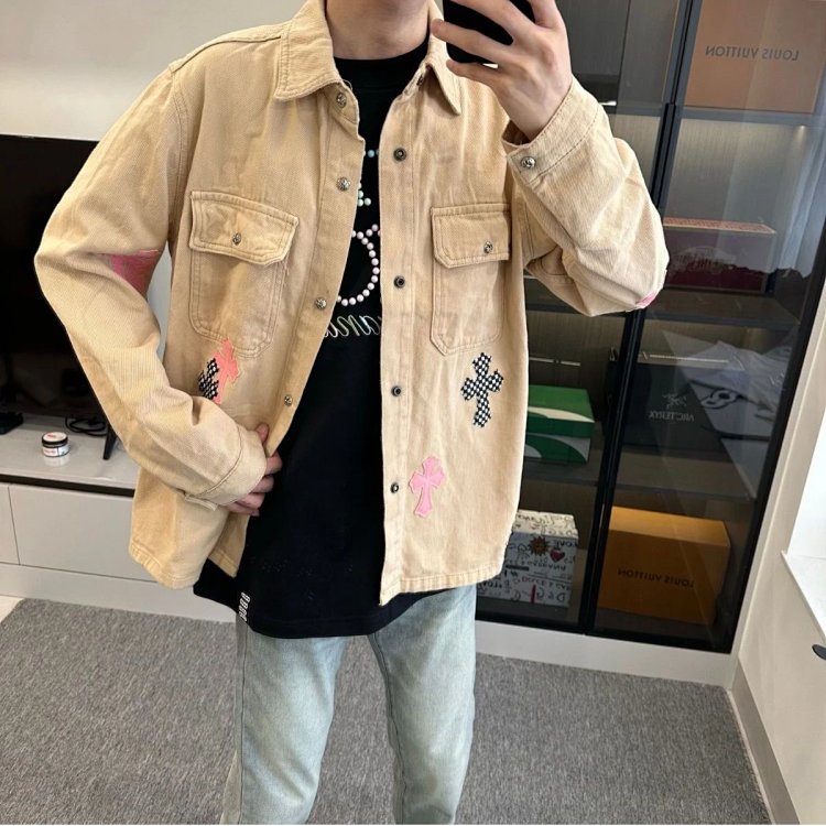 7743715359 Light Luxury Cowboy Coat Spring and Autumn Same Style Trendy Brand Men's Clothing | Super