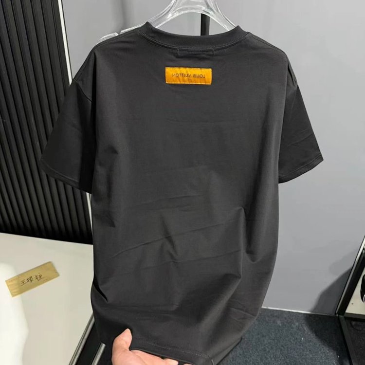 Louis Vuitton short sleeved T-shirt unisex knit top with half sleeves | Superrbuy Spreadsheet