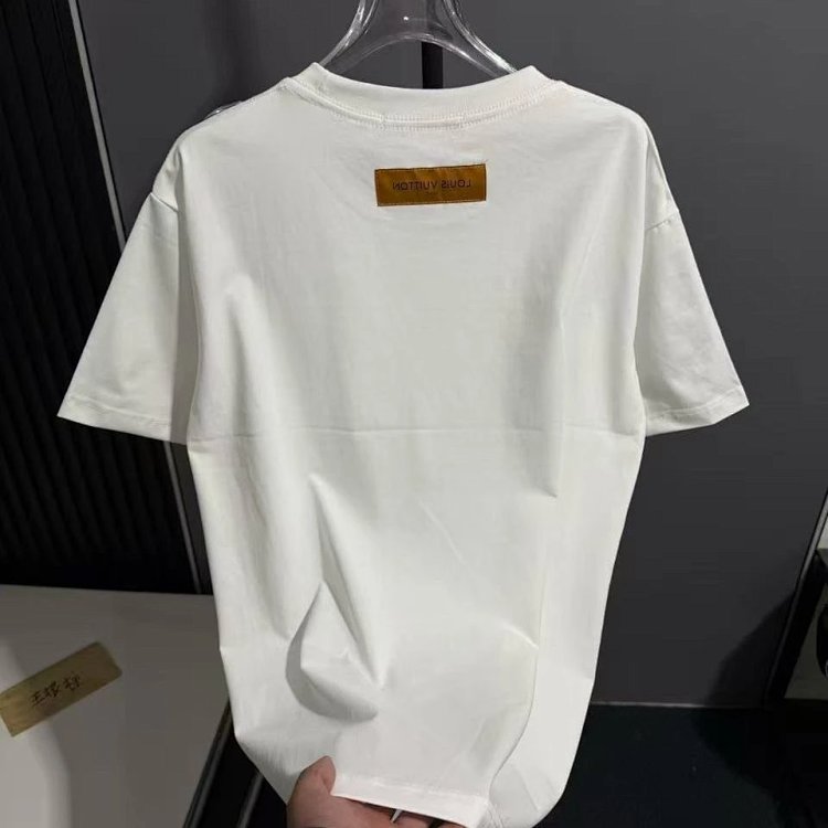 Louis Vuitton short sleeved T-shirt unisex knit top with half sleeves | Superrbuy Spreadsheet