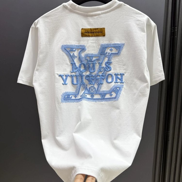 Louis Vuitton short sleeved T-shirt unisex knit top with half sleeves | Superrbuy Spreadsheet