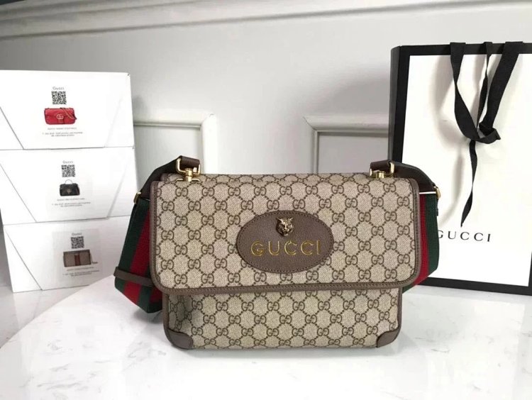 Gucci double-layer tiger head bag crossbody bag 495654