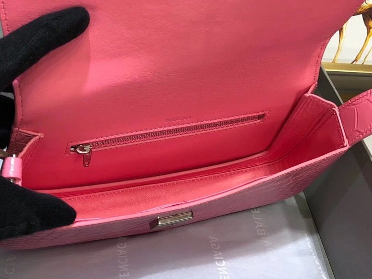 Balenciaga Crocodile Pattern Head Layer Calfskin Single Shoulder Handheld Underarm Bag Women's Bag |