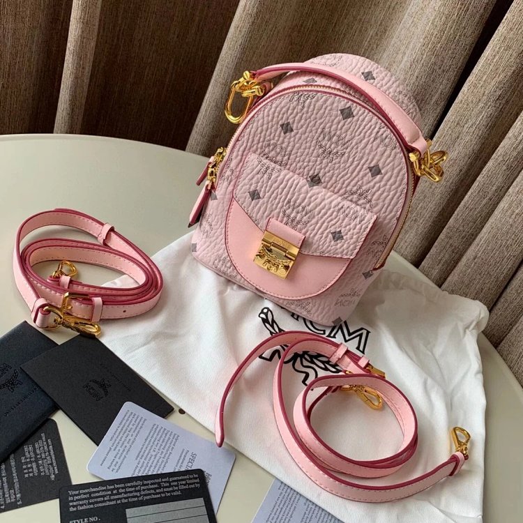 MCM Women's Bag Mini Backpack Handheld Women's Bag