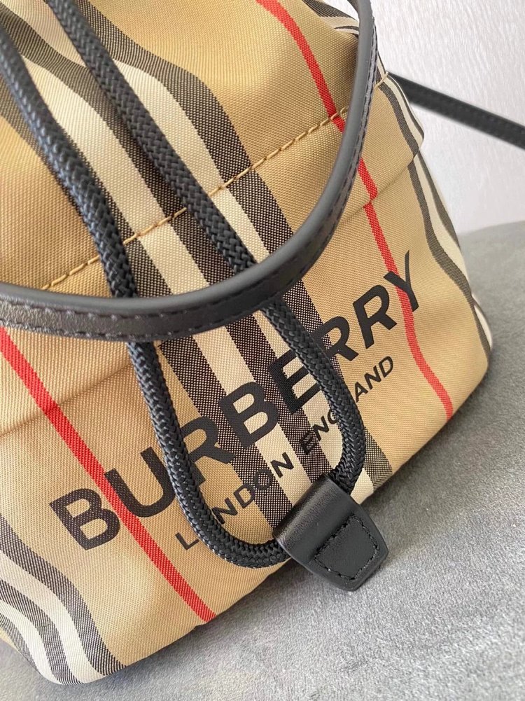 Burberry storage classic plaid canvas bucket bag drawstring bag | Superrbuy Spreadsheet