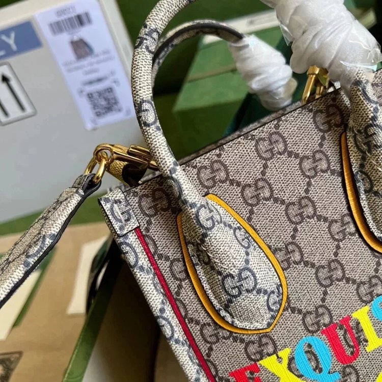 Gucci animal print mini tote bag music score bag crossbody bag shoulder bag unisex 699406 | Superrbu