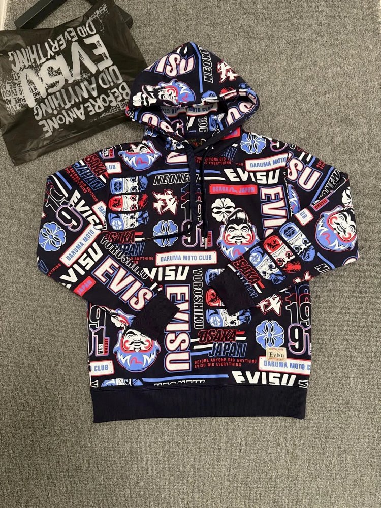 EVISU full print hoodie