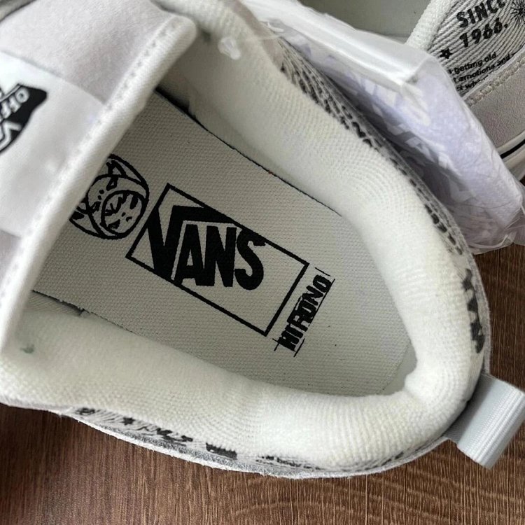 VANS Bubble Matt Ono Co branded Grey White Graffiti Casual Canvas Shoes | Superrbuy Spreadsheet