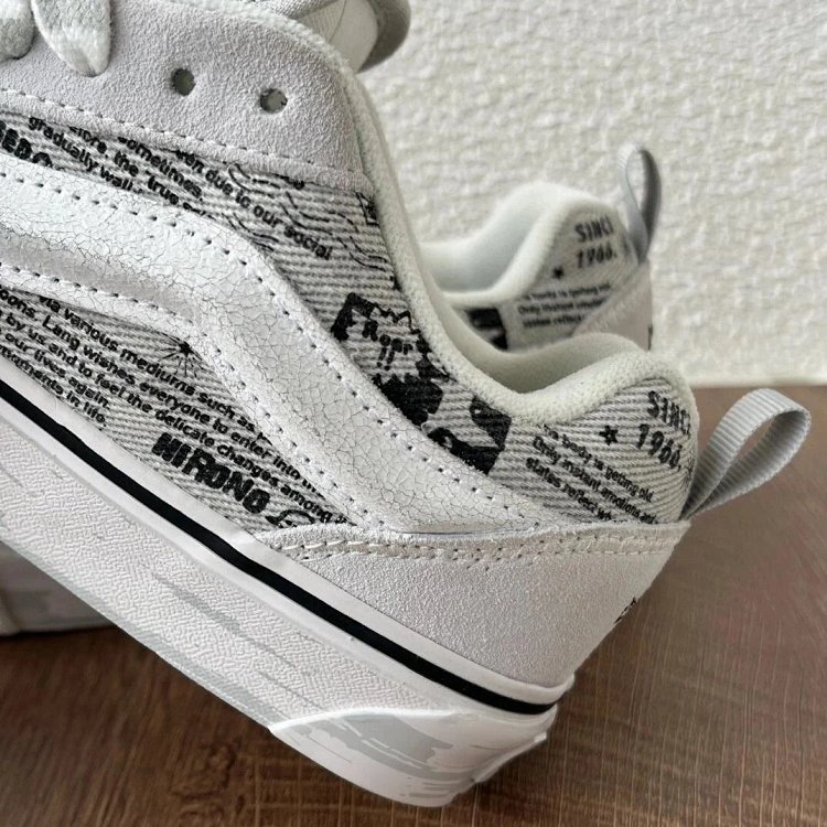VANS Bubble Matt Ono Co branded Grey White Graffiti Casual Canvas Shoes | Superrbuy Spreadsheet