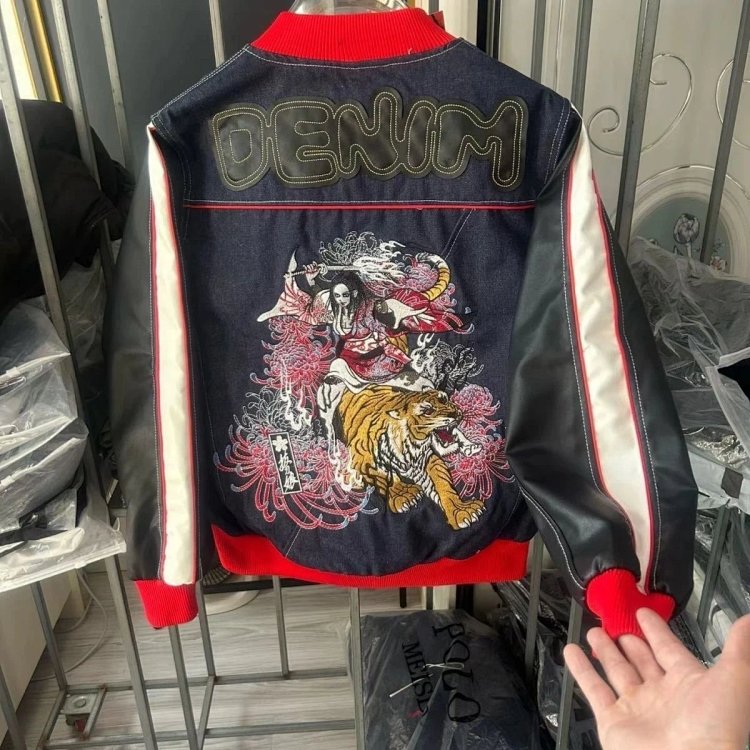 EVISU Heavy Industry Embroidered Cowboy Coat | Superrbuy Spreadsheet
