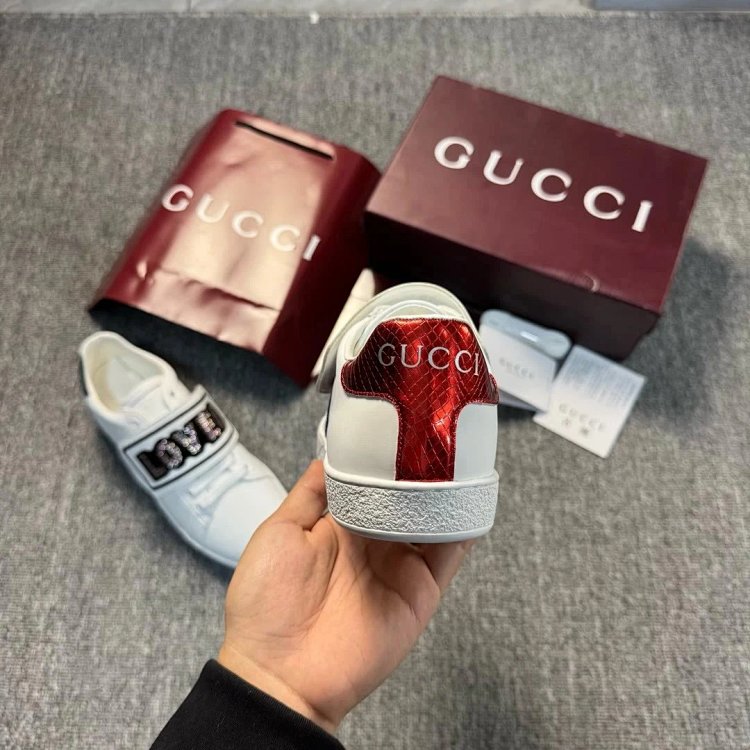 Gucci Bright Diamond Love Patch Casual Shoes Board Shoes | Superrbuy Spreadsheet