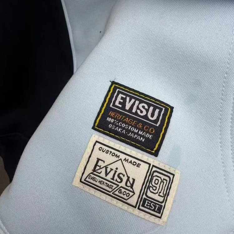 EVISU black and blue dual tone hoodie | Superrbuy Spreadsheet