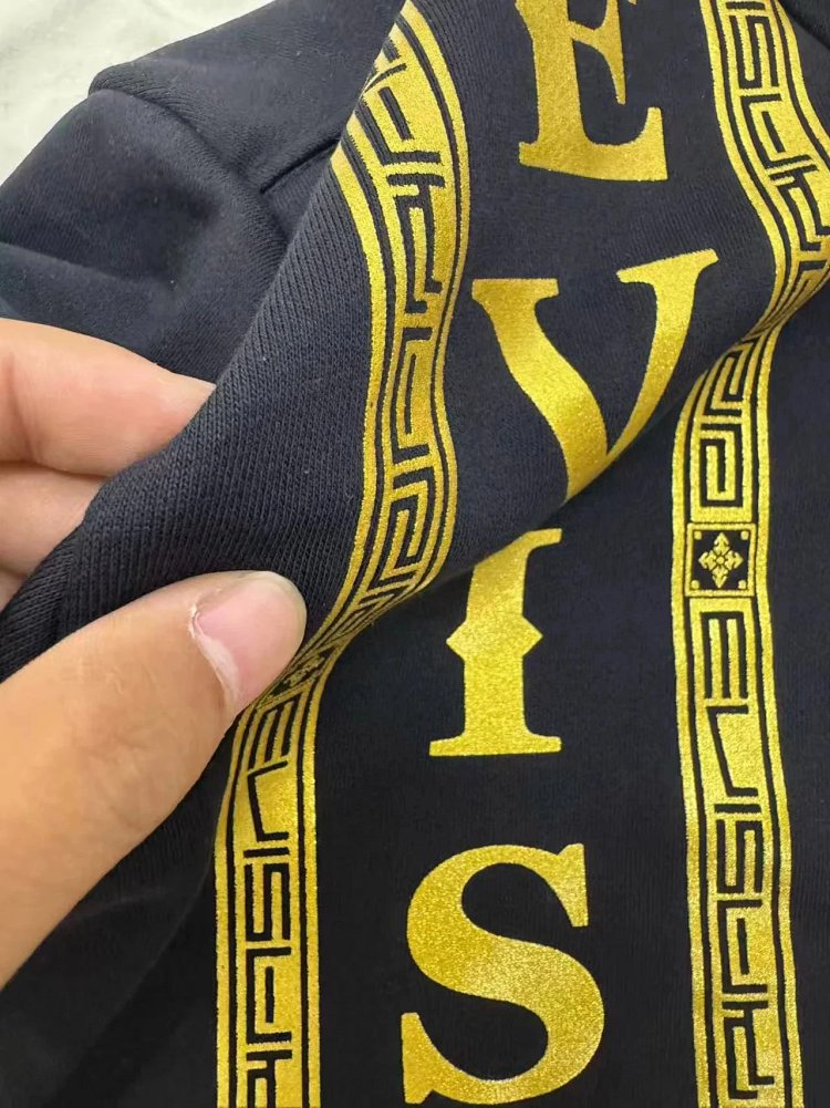 EVISU  Black gold hooded heavyweight hoodie | Superrbuy Spreadsheet