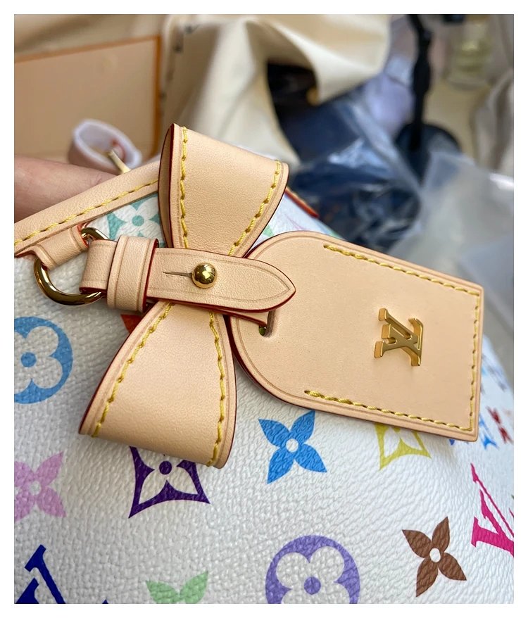 Louis Vuitton white tri colored CarryAll handbag | Superrbuy Spreadsheet