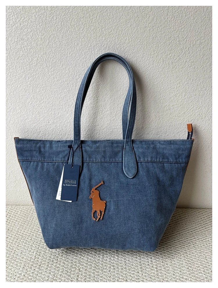 Ralph Lauren  Washed denim blue tote bag | Superrbuy Spreadsheet