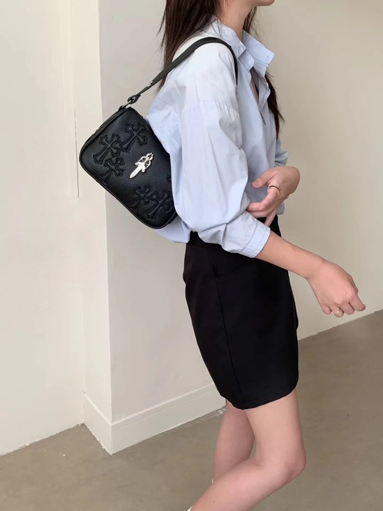 Chrome Hearts  Retro high-end lychee patterned shoulder bag | Superrbuy Spreadsheet