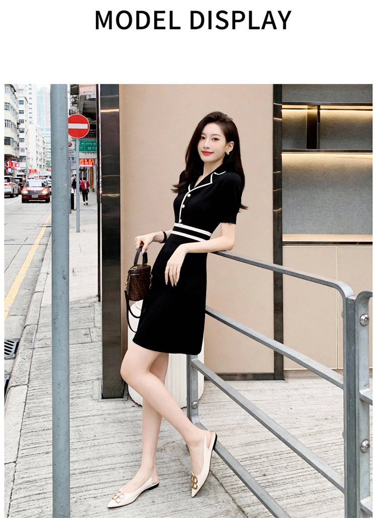 Summer Ice Silk Knitted French Dress | Superrbuy Spreadsheet