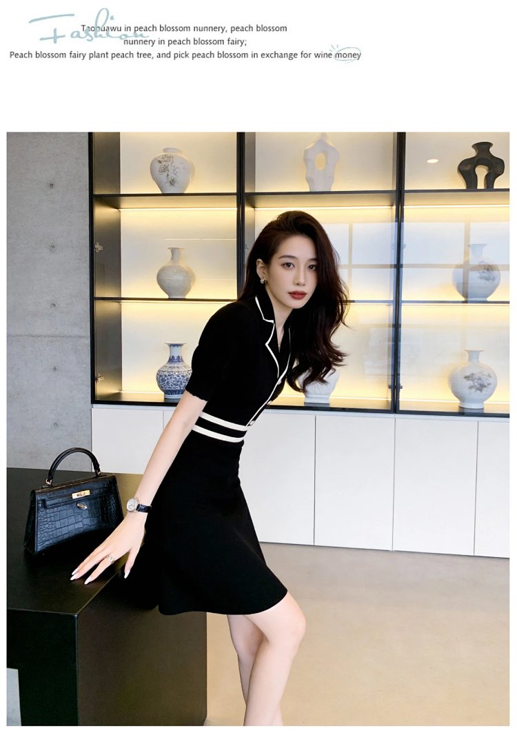Summer Ice Silk Knitted French Dress | Superrbuy Spreadsheet