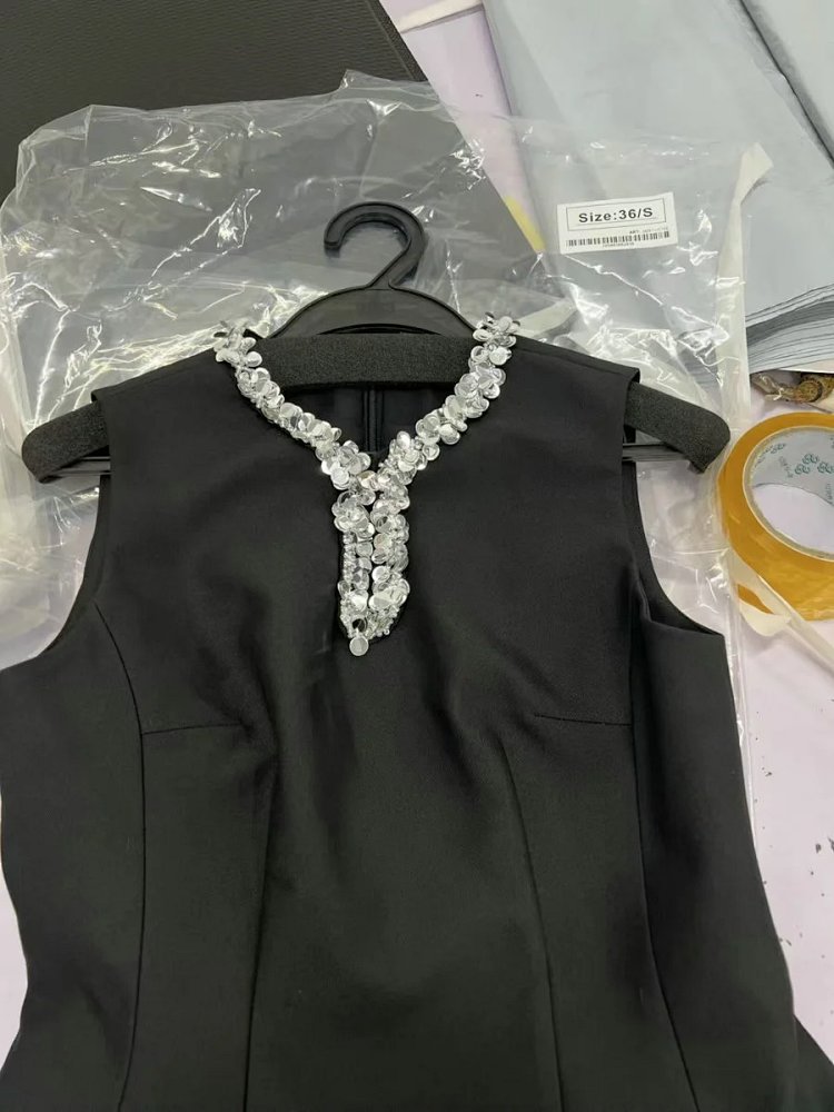 Temperament  skirt   socialite solid color sleeveless waist cinching slimming dress | Superrbuy Spre